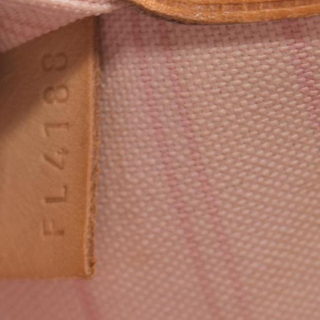 $2240 Louis Vuitton Damier Azur Rose Ballerine Neverfull GM FL4188
