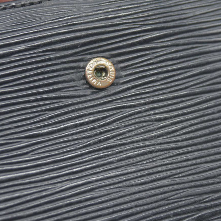 $775 Louis Vuitton  Epi French Purse Wallet Black