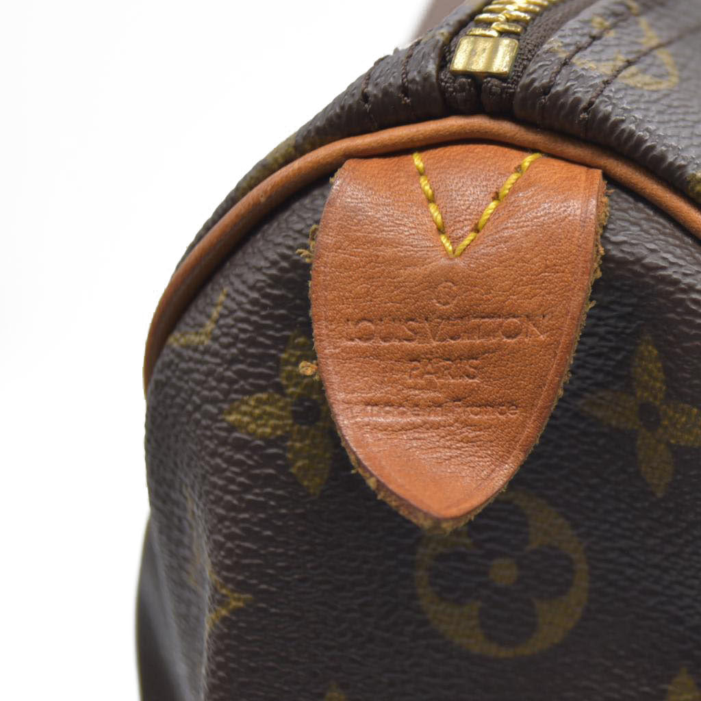 Louis Vuitton LV Hand Bag Speedy 35 Brown Monogram VI0972