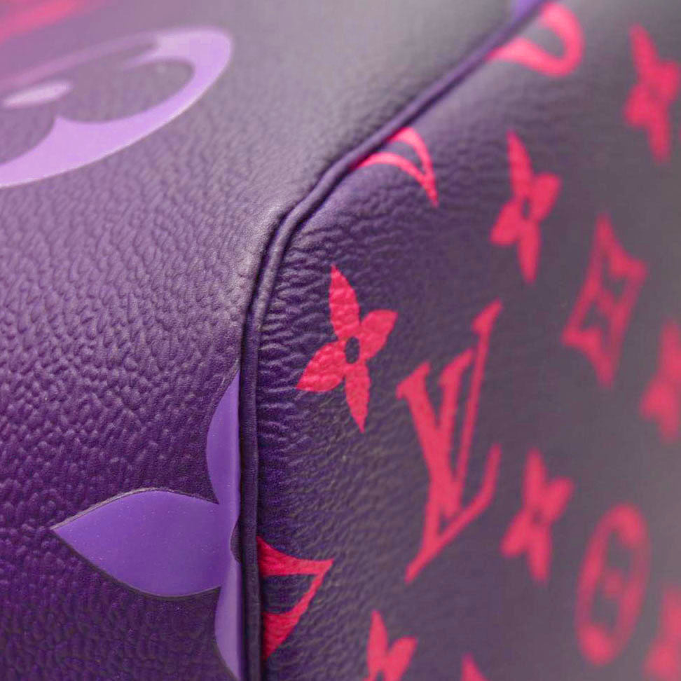 LOUIS VUITTON  Monogram Giant Spring In The City Neverfull MM Midnight Fuchsia