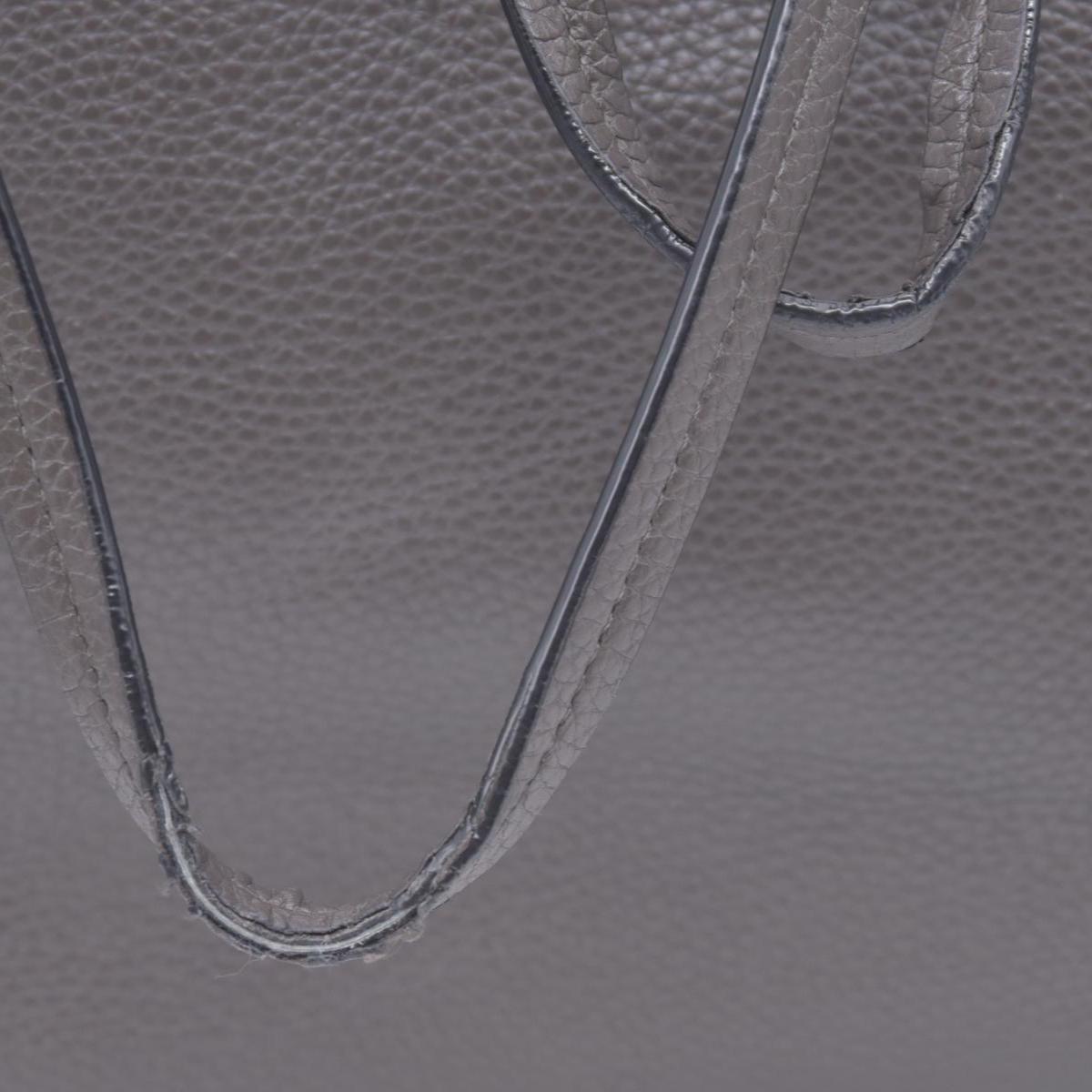 $1850 Valentino Garavani Grained Calfskin Small Rockstud Shoulder Tote Grey
