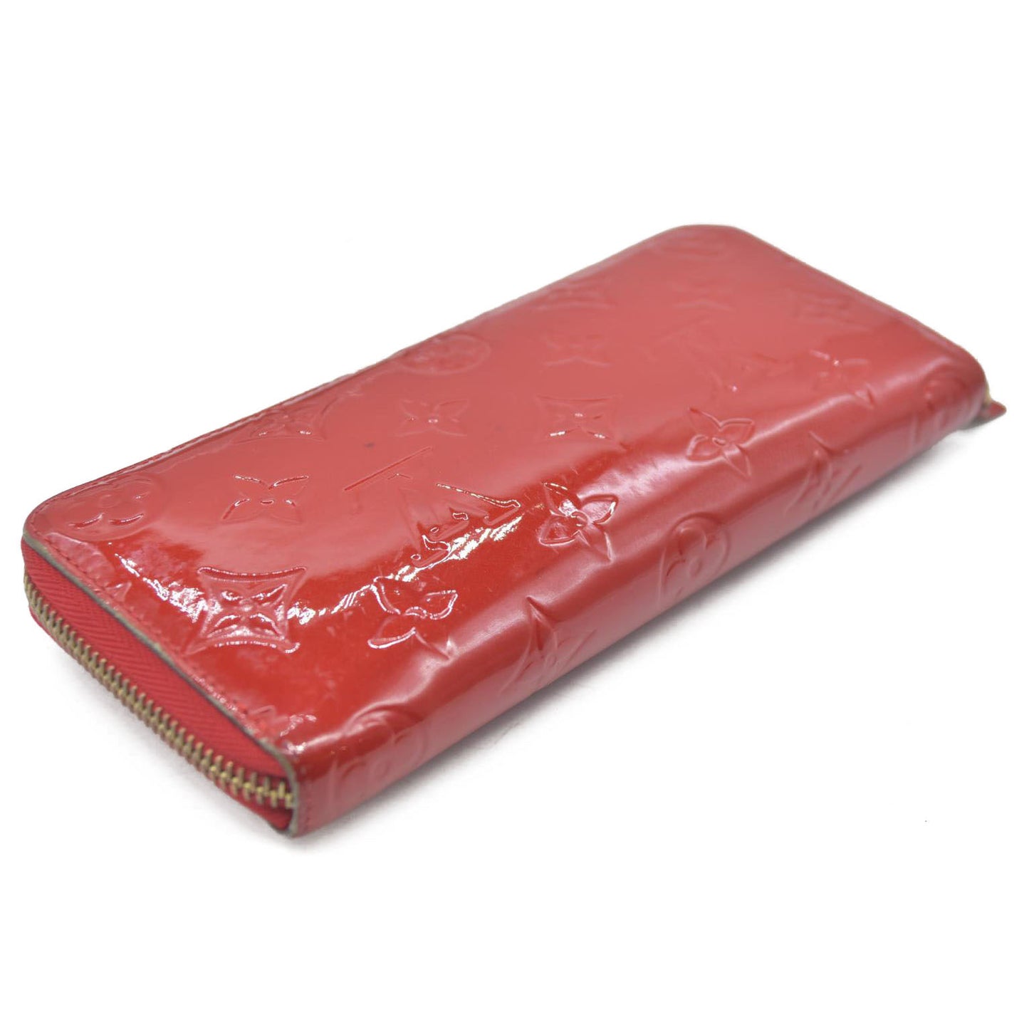 Louis Vuitton Monogram Verni Portefeiulle Clemence Zip Long Wallet MI2165