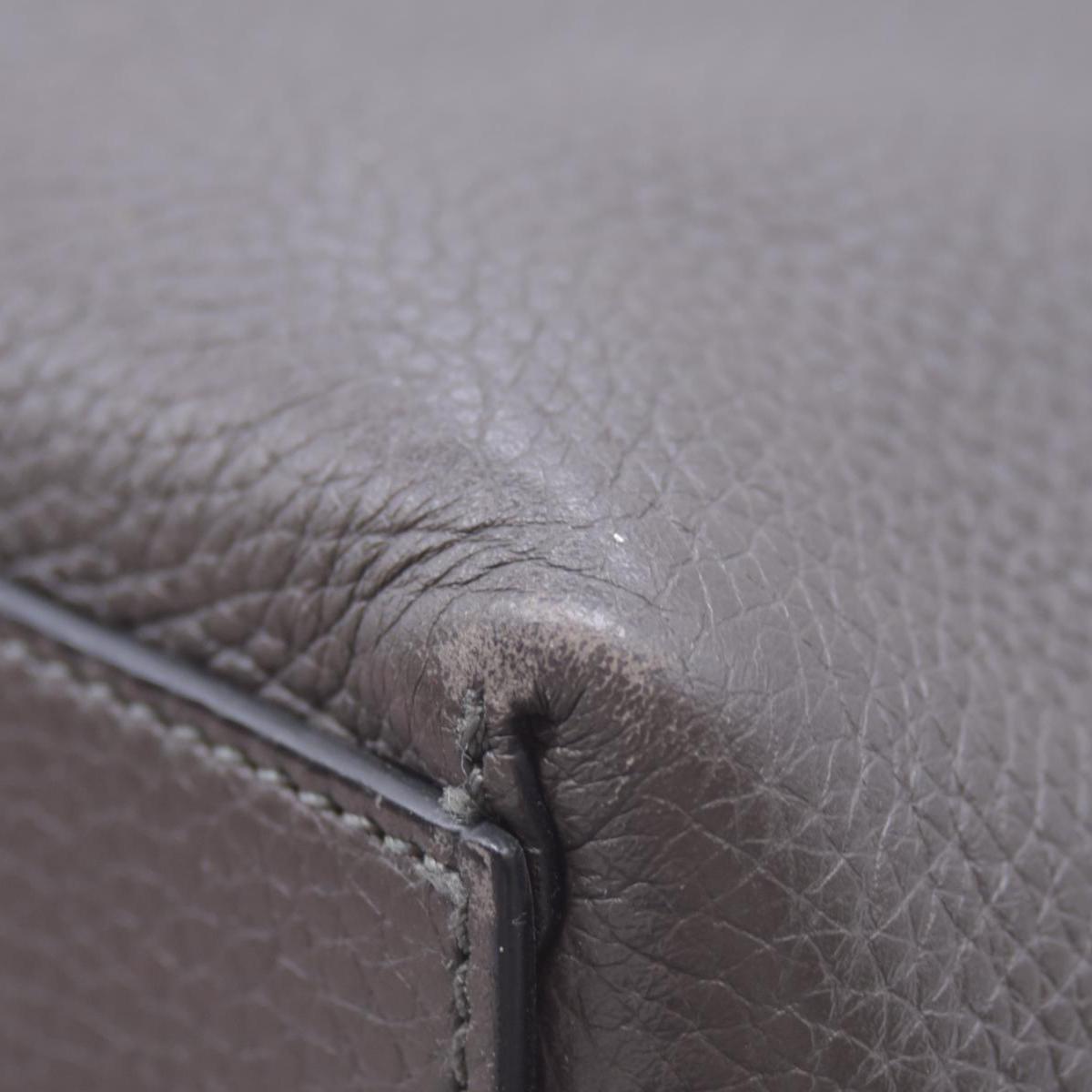 $1850 Valentino Garavani Grained Calfskin Small Rockstud Shoulder Tote Grey