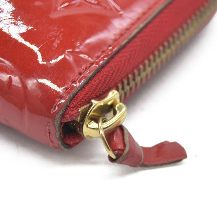 Louis Vuitton Monogram Verni Portefeiulle Clemence Zip Long Wallet MI2165