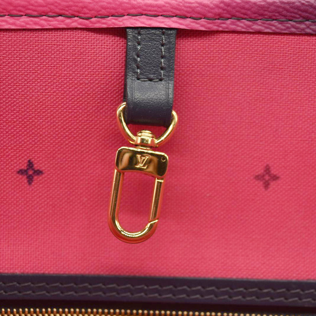 LOUIS VUITTON  Monogram Giant Spring In The City Neverfull MM Midnight Fuchsia