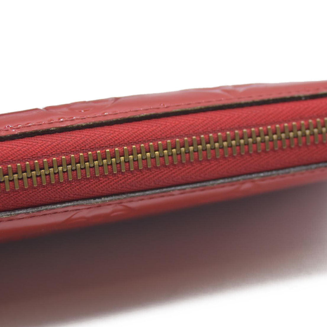Louis Vuitton Monogram Verni Portefeiulle Clemence Zip Long Wallet MI2165