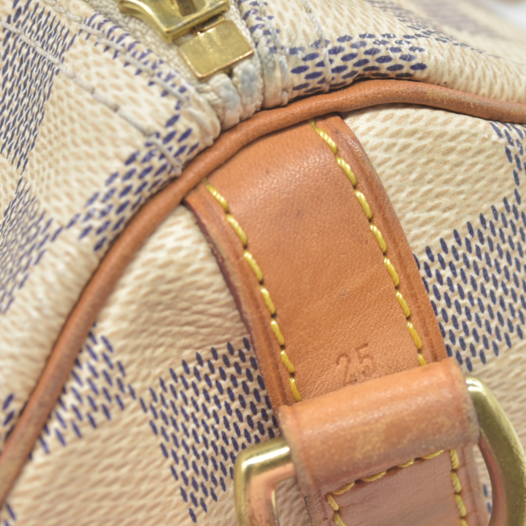 $1940 Louis Vuitton  Damier Azur Speedy Bandouliere 25 2014 DU4114