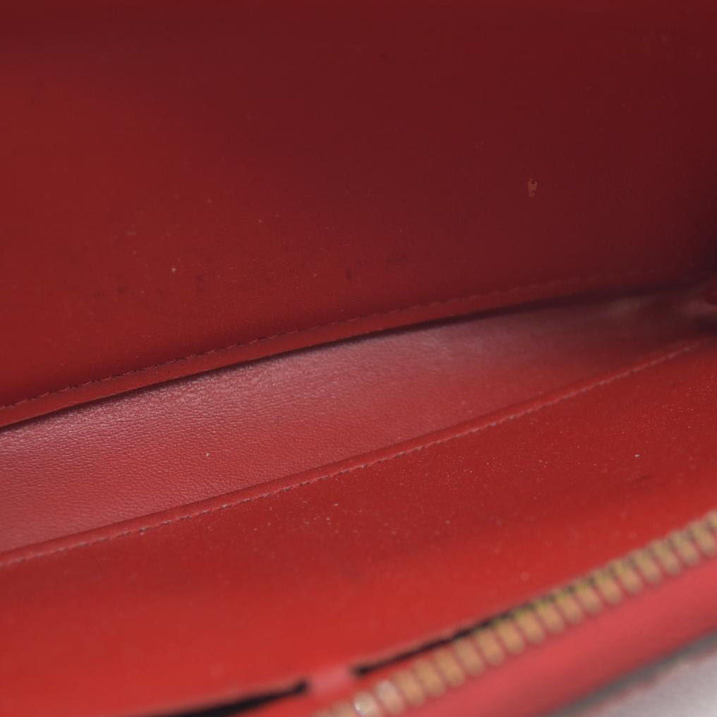 Louis Vuitton Monogram Verni Portefeiulle Clemence Zip Long Wallet MI2165