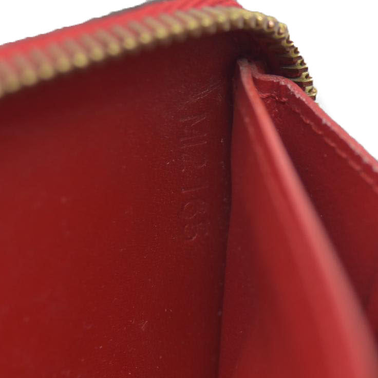 Louis Vuitton Monogram Verni Portefeiulle Clemence Zip Long Wallet MI2165