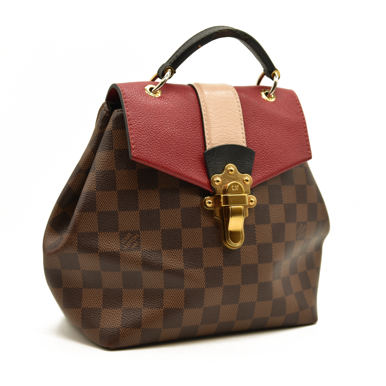 Louis Vuitton  Damier Ebene Clapton Backpack Scarlet SR4128