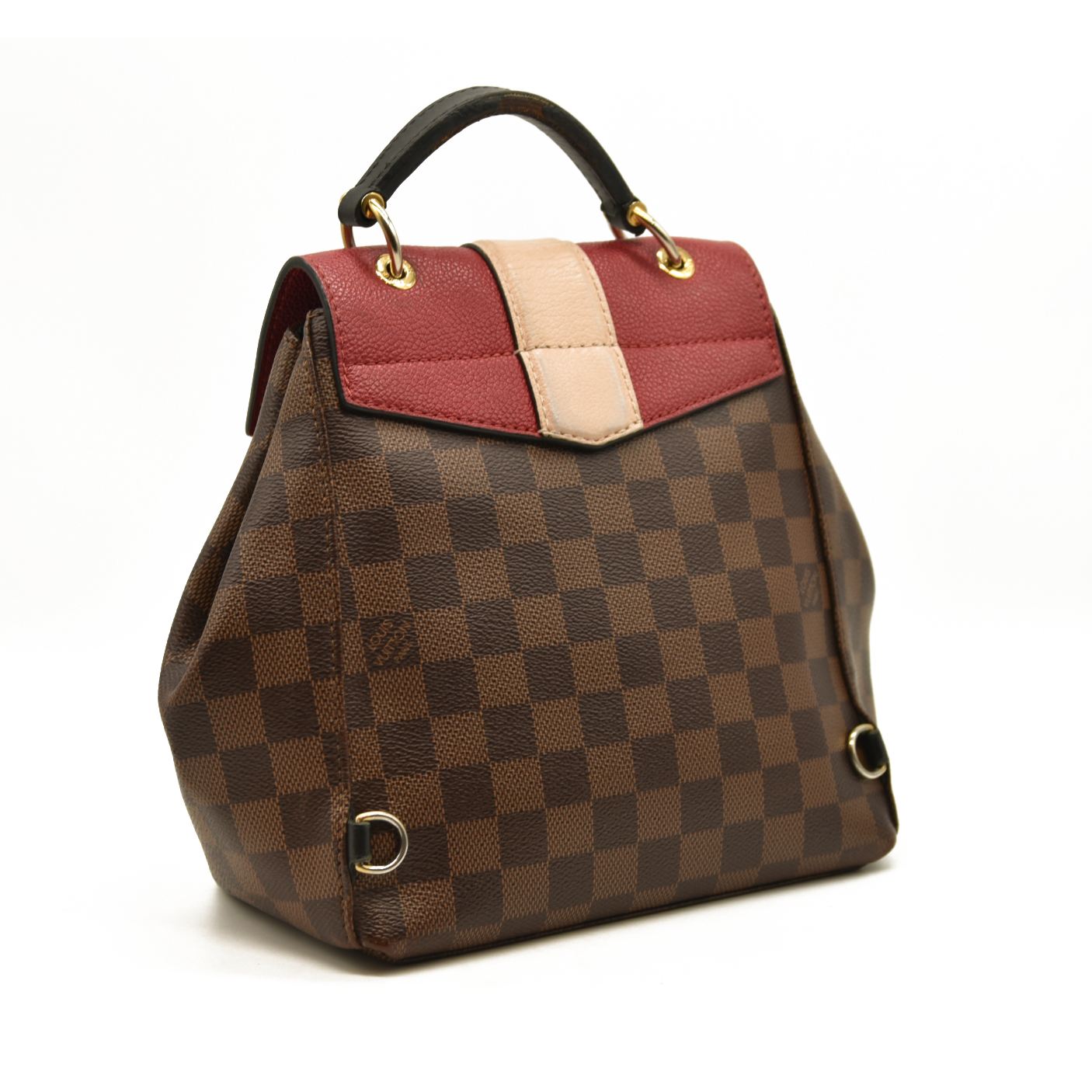 Louis Vuitton  Damier Ebene Clapton Backpack Scarlet SR4128