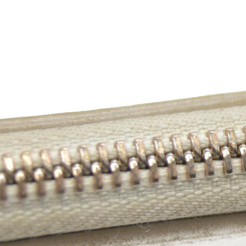 BVLGARI B-zero1 Leather Zip Around Long Wallet Ivory