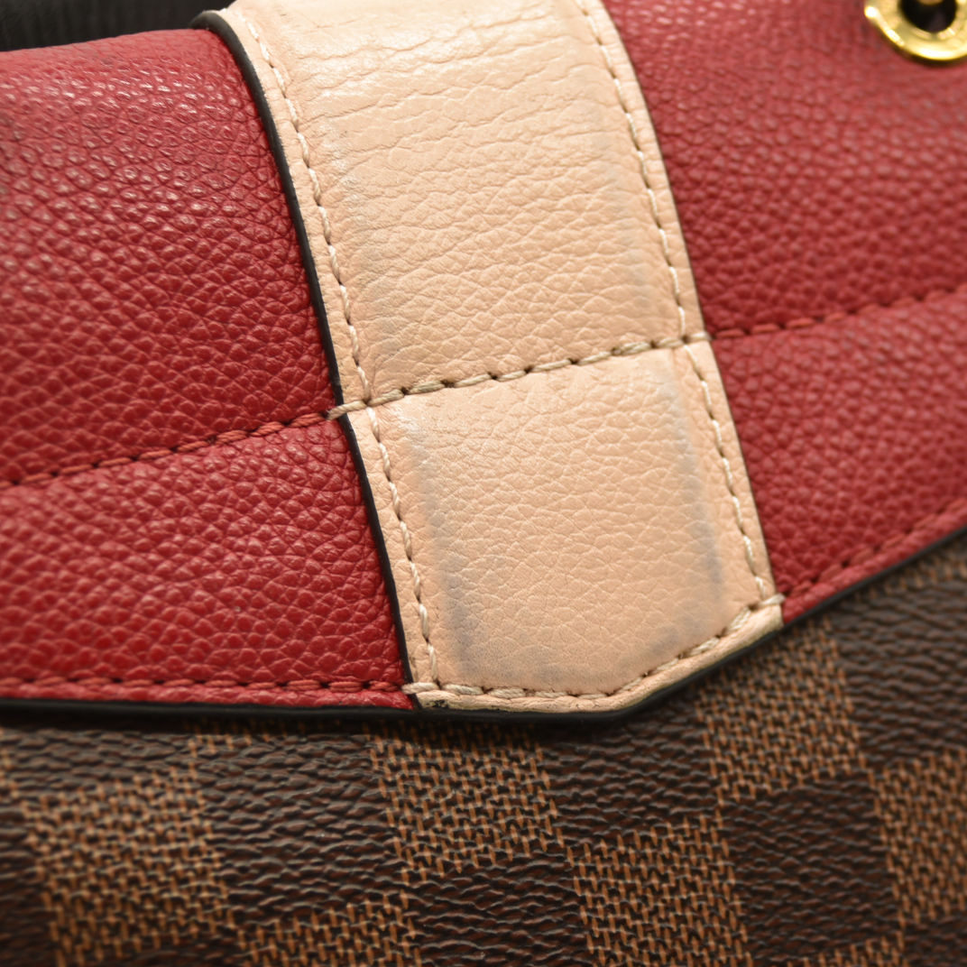 Louis Vuitton  Damier Ebene Clapton Backpack Scarlet SR4128