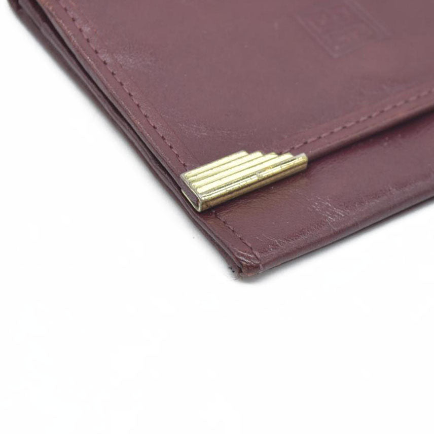 AUCTION $390 Givenchy Leather Coin Purse Wallet Bordeaux