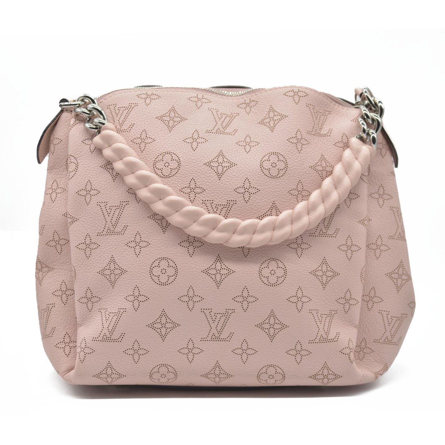 $3950 Louis Vuitton  Mahina Babylone Chain BB Magnolia