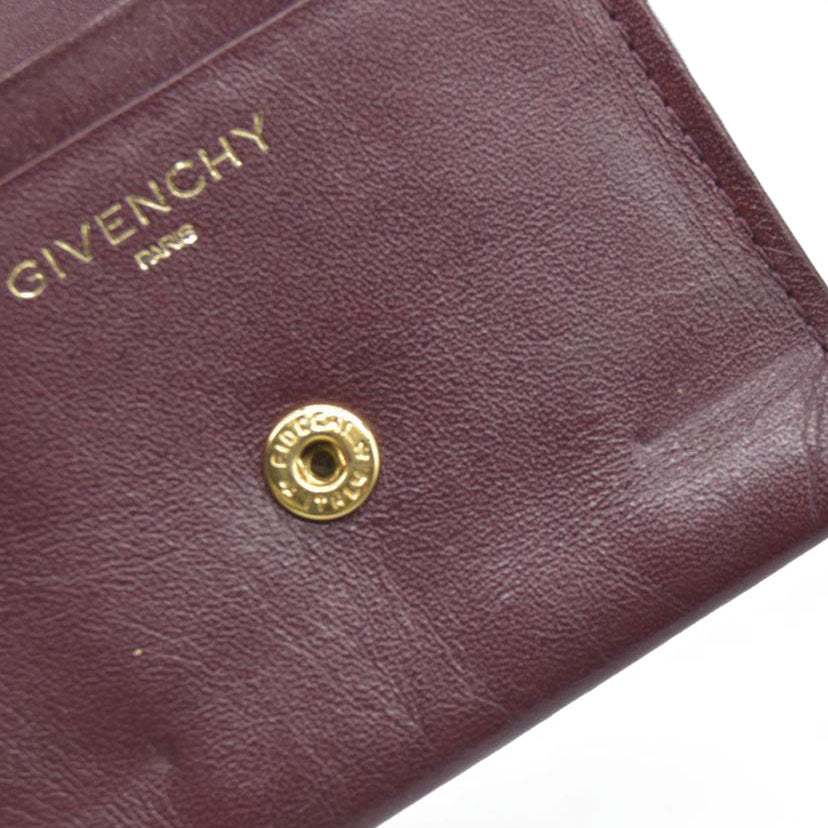 AUCTION $390 Givenchy Leather Coin Purse Wallet Bordeaux