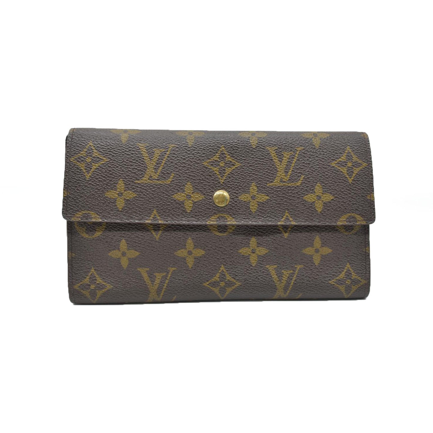 AUCTION $725 Louis Vuitton Monogram Trifold Sarah Wallet
