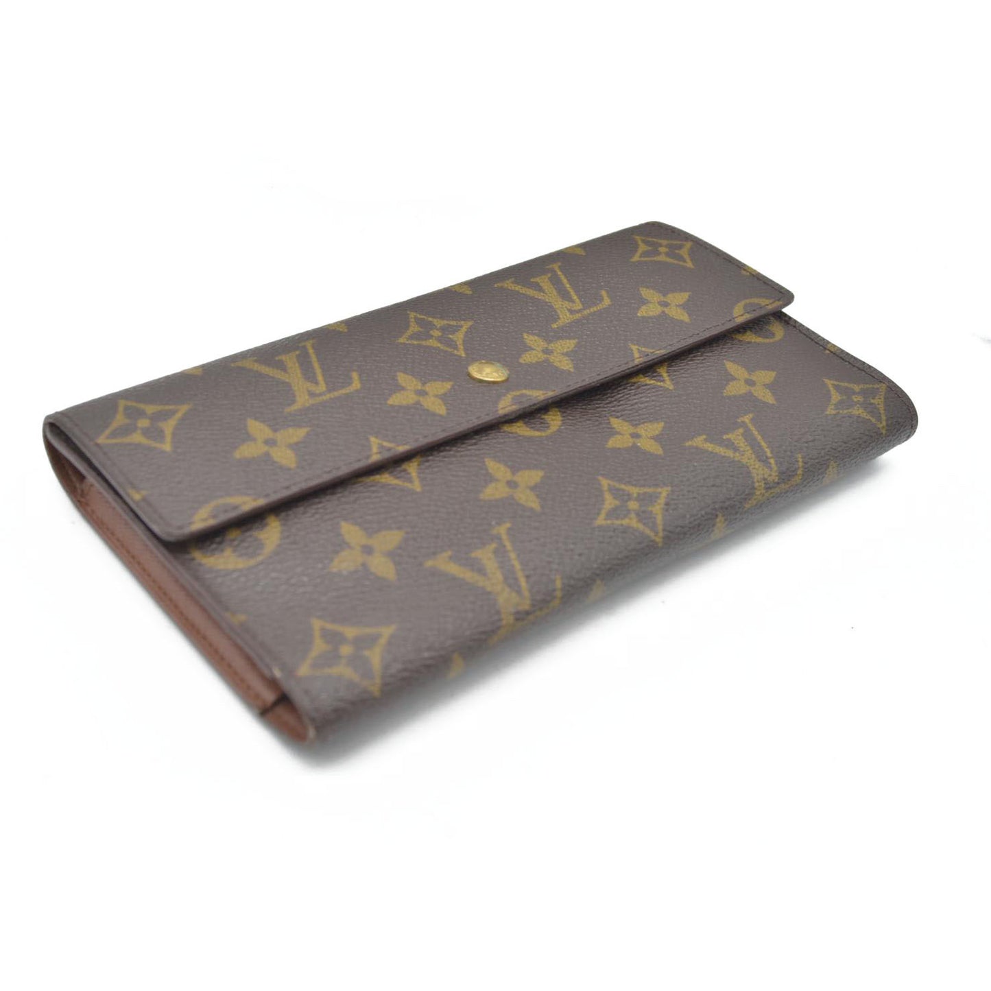 AUCTION $725 Louis Vuitton Monogram Trifold Sarah Wallet