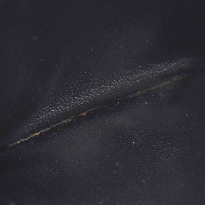 CHANEL CC Logo Leather Long Bifold Wallet Black