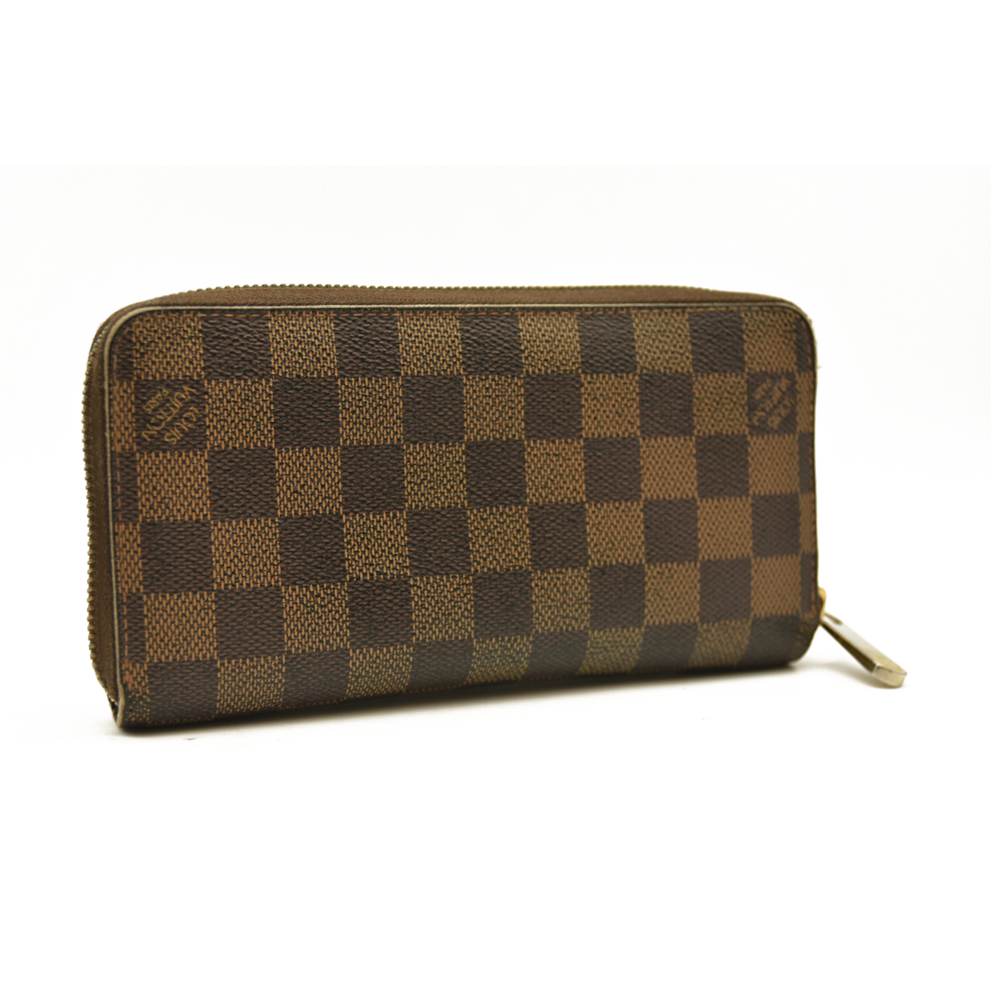 $880 Louis Vuitton Damier Ebene Zippy Wallet VI4058
