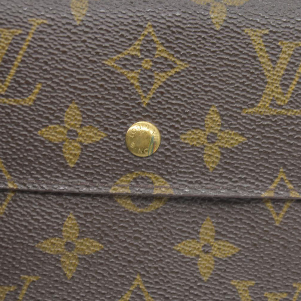 AUCTION $725 Louis Vuitton Monogram Trifold Sarah Wallet