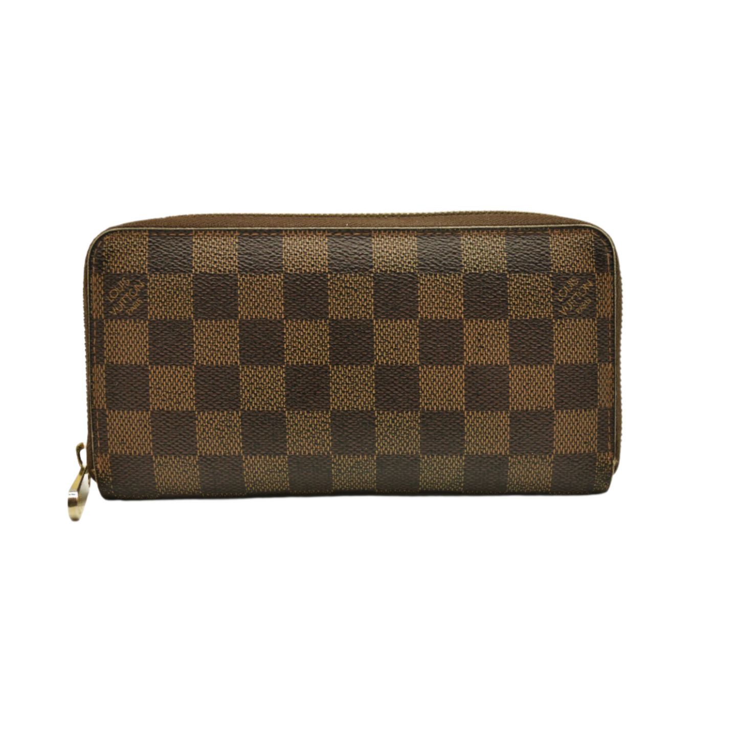 $880 Louis Vuitton Damier Ebene Zippy Wallet VI4058
