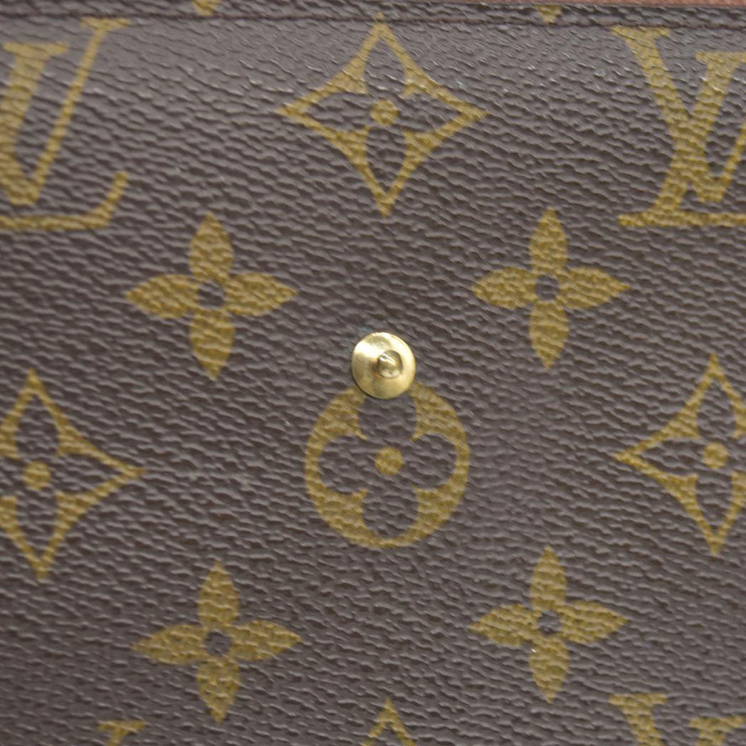 AUCTION $725 Louis Vuitton Monogram Trifold Sarah Wallet