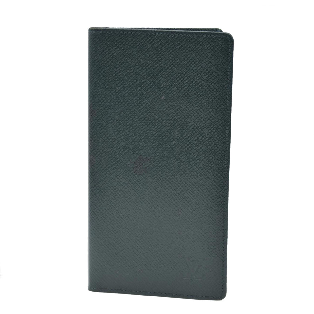 Louis Vuitton Taiga Porte Valeurs Cartes Credit Leather Long Wallet VI0927