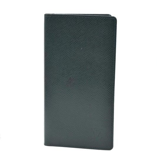 Louis Vuitton Taiga Porte Valeurs Cartes Credit Leather Long Wallet VI0927