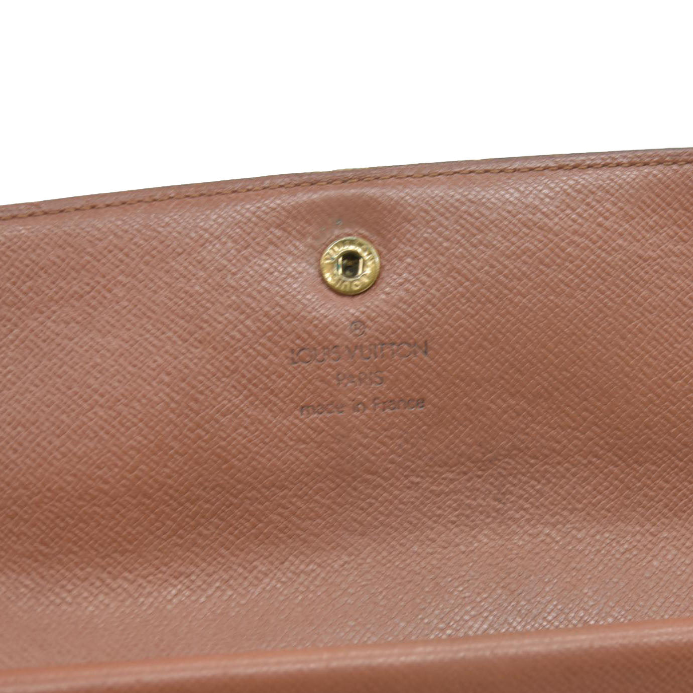 AUCTION $725 Louis Vuitton Monogram Trifold Sarah Wallet