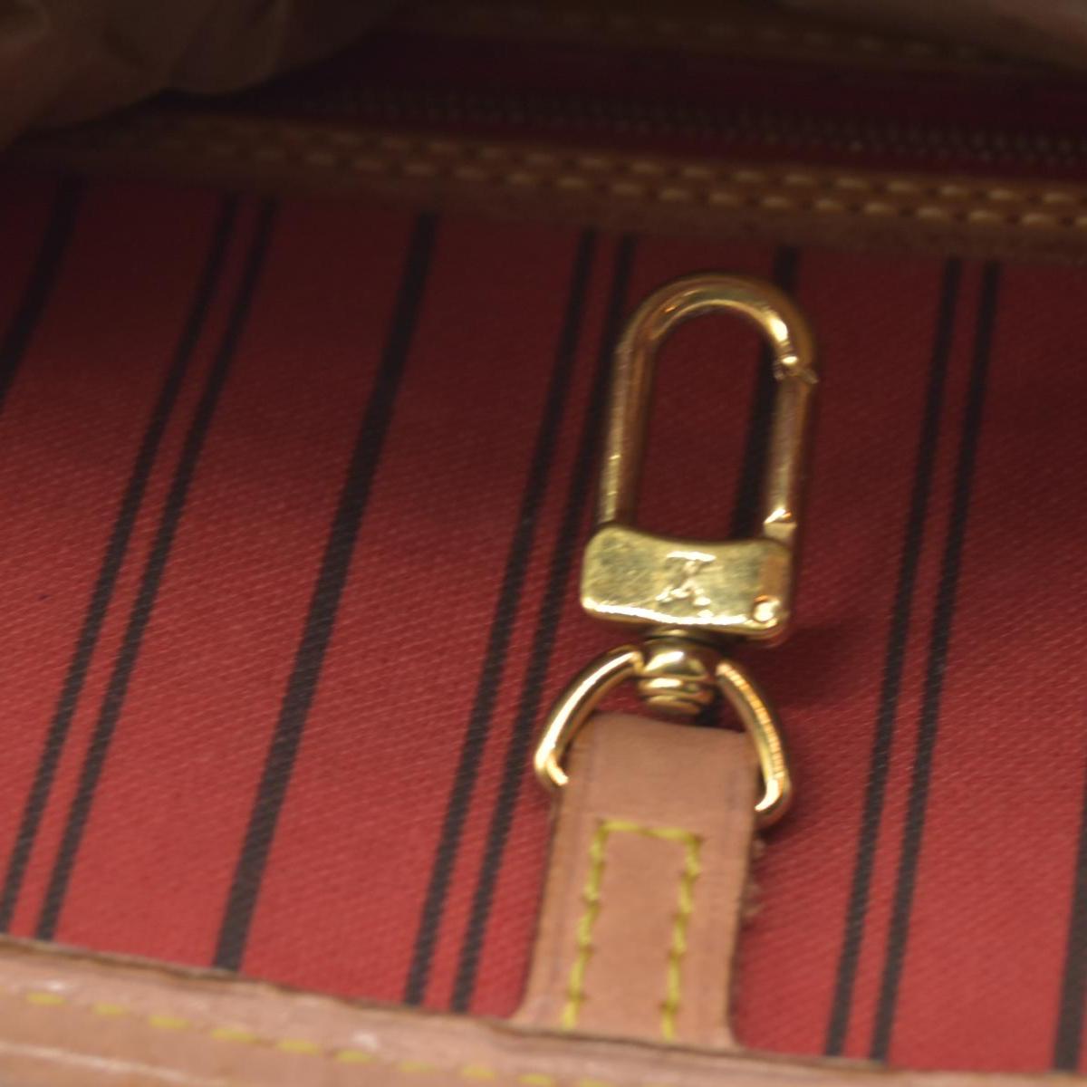 $2170 Louis Vuitton Neverfull MM Monogram Mid Size Cherry Red Tote