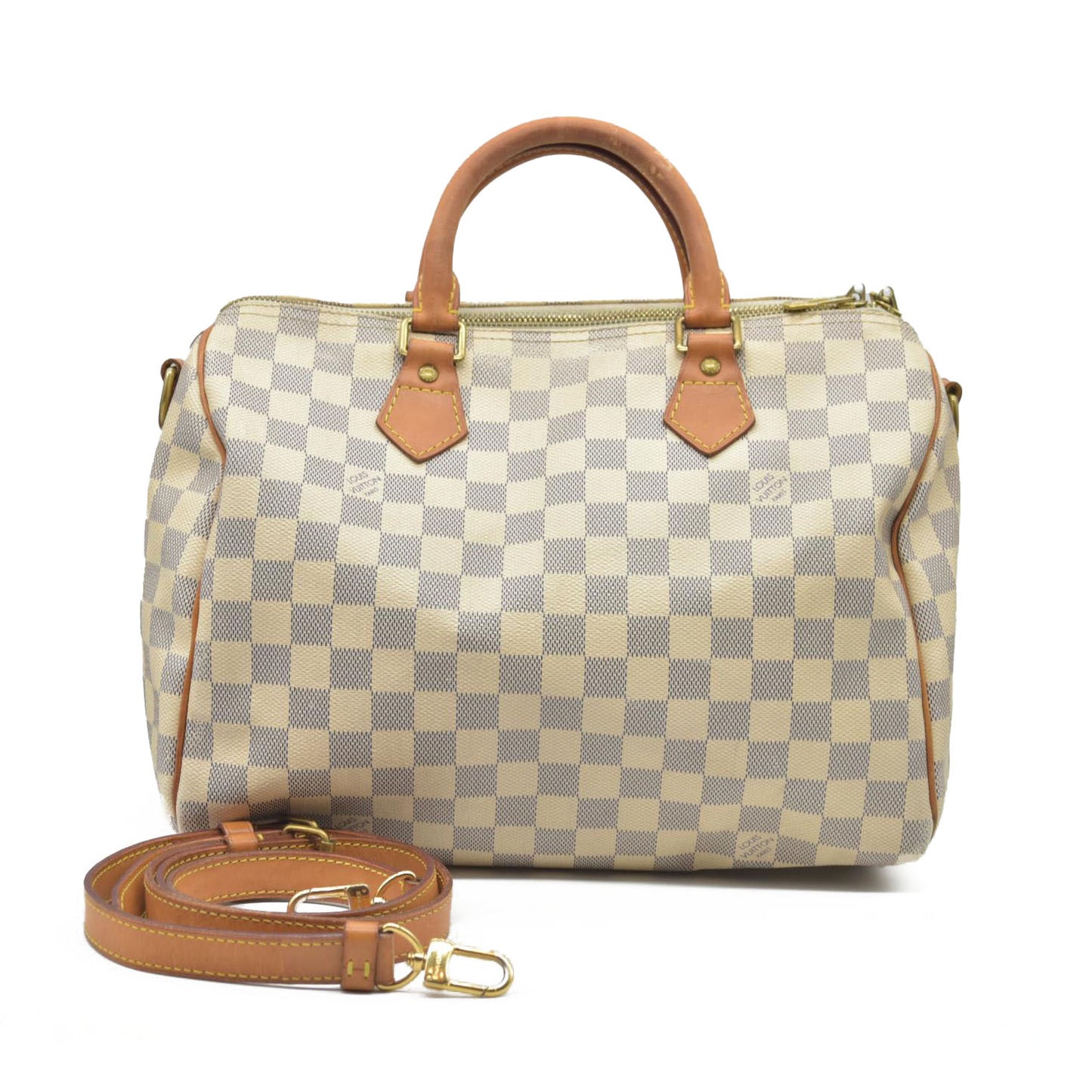 $1980 Louis Vuitton  Damier Azur Speedy Bandouliere 30 DU1103