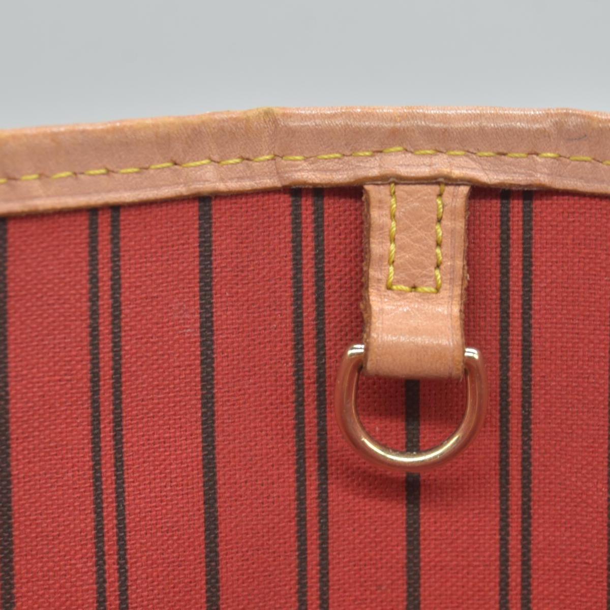 $2170 Louis Vuitton Neverfull MM Monogram Mid Size Cherry Red Tote