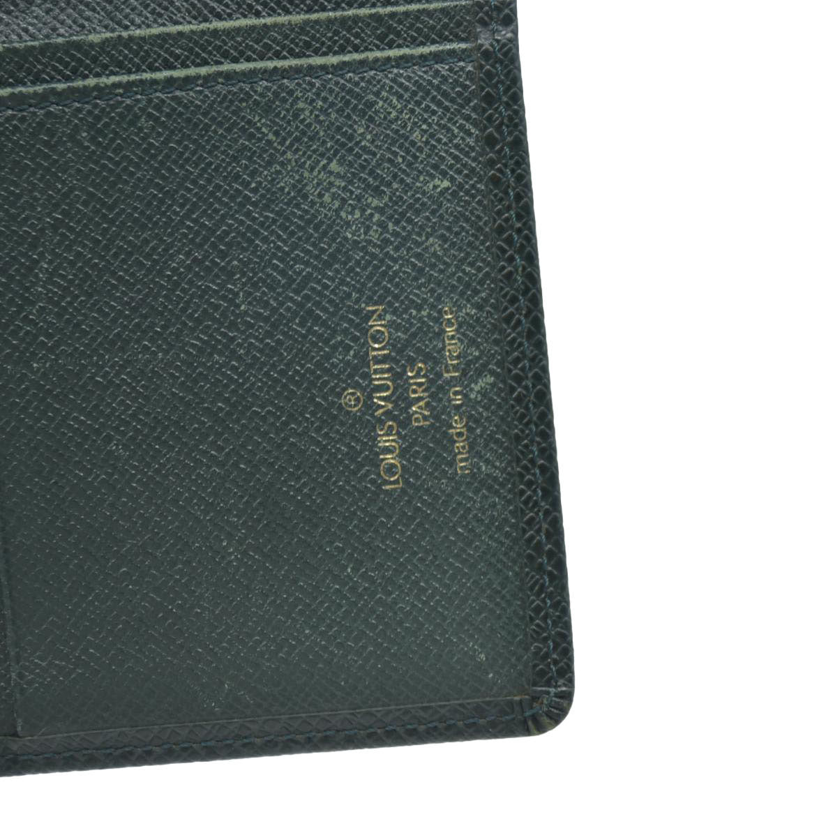 Louis Vuitton Taiga Porte Valeurs Cartes Credit Leather Long Wallet VI0927