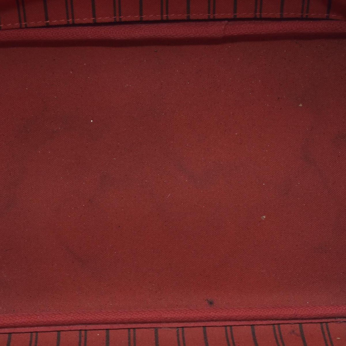 $2170 Louis Vuitton Neverfull MM Monogram Mid Size Cherry Red Tote