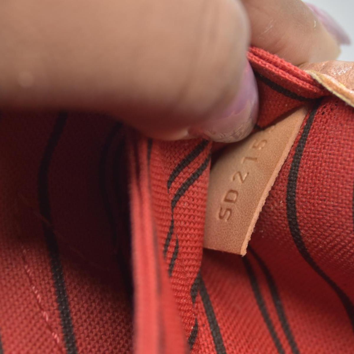 $2170 Louis Vuitton Neverfull MM Monogram Mid Size Cherry Red Tote