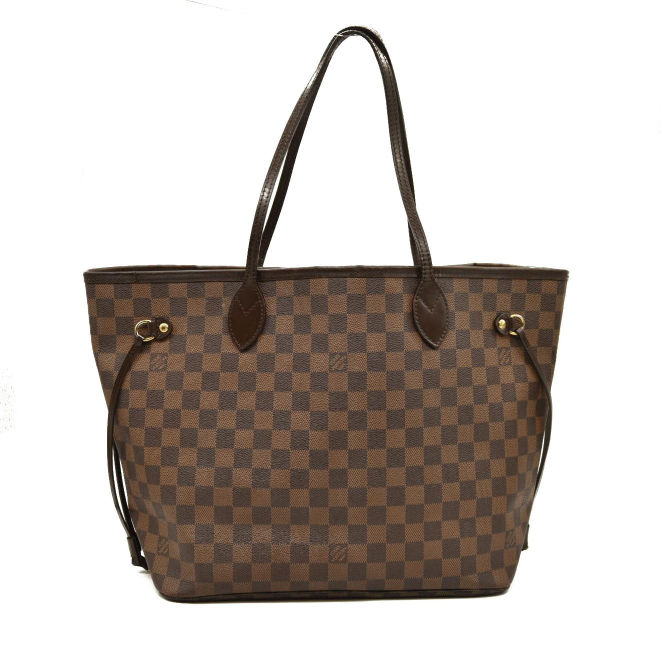 LOUIS VUITTON Damier Ebene Neverfull MM Inside pocket peeling