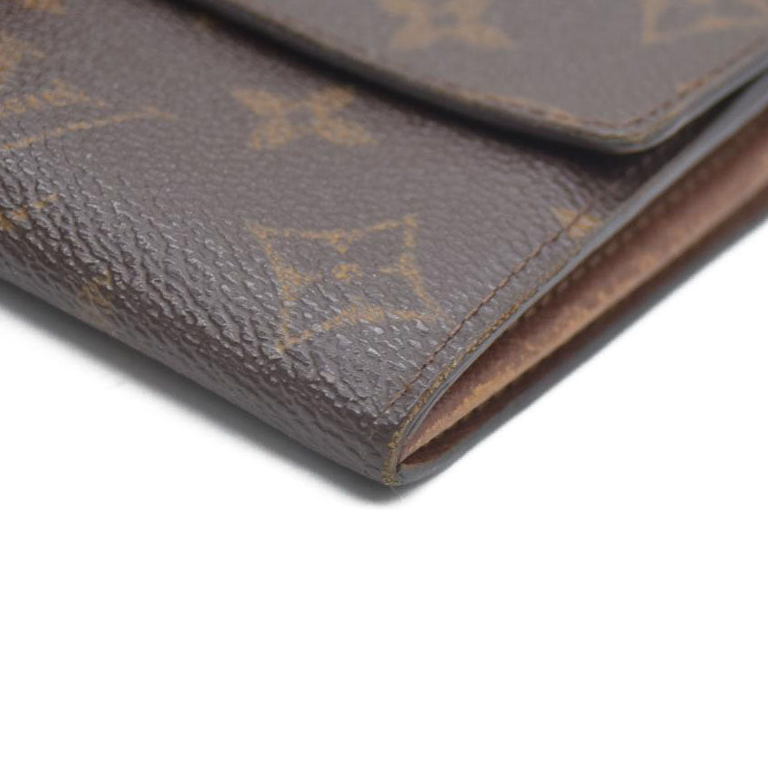 Louis Vuitton Monogram Portefeiulle Sarah Long Bifold Wallet Brown MB0010