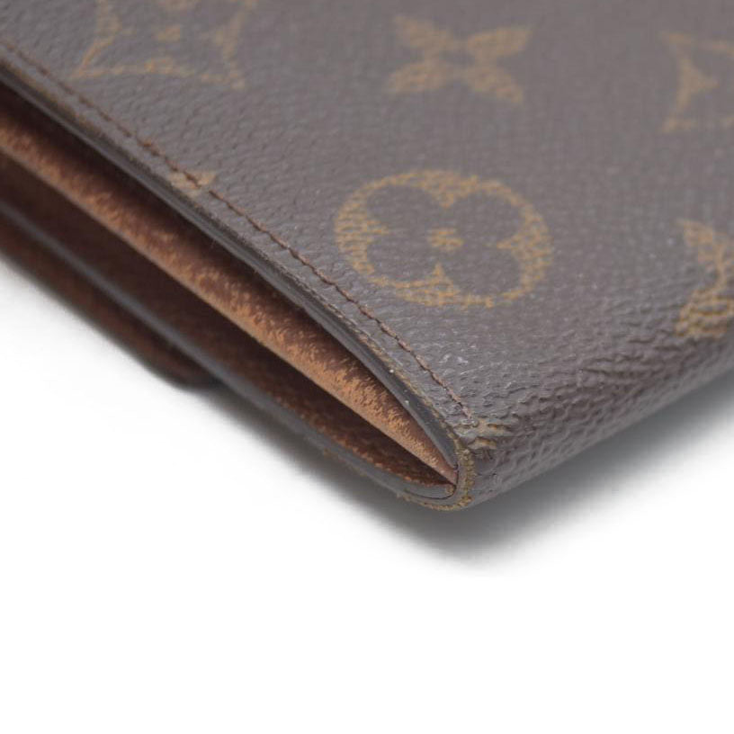 Louis Vuitton Monogram Portefeiulle Sarah Long Bifold Wallet Brown MB0010