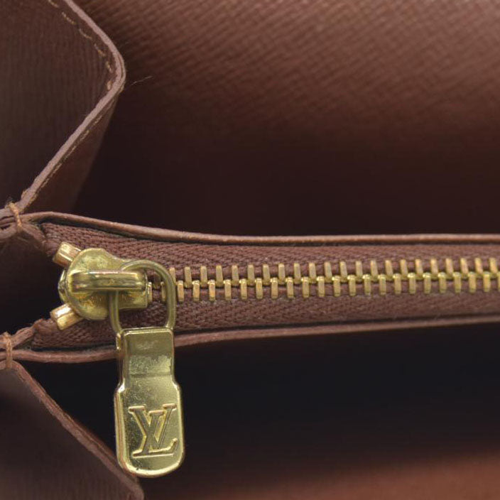 Louis Vuitton Monogram Portefeiulle Sarah Long Bifold Wallet Brown MB0010