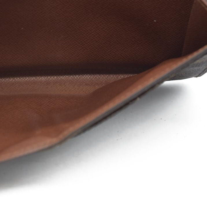 Louis Vuitton Monogram Portefeiulle Sarah Long Bifold Wallet Brown MB0010