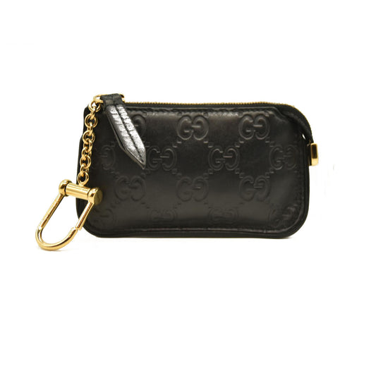 Gucci  Guccissima Key Case Black