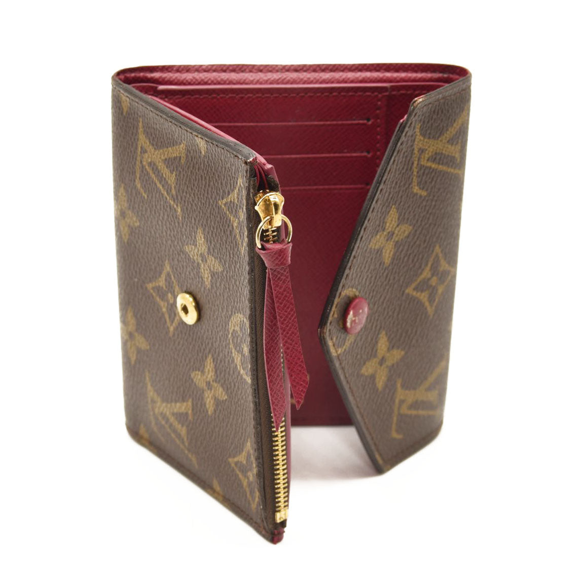 LOUIS VUITTON Monogram Victorine Wallet Fuchsia