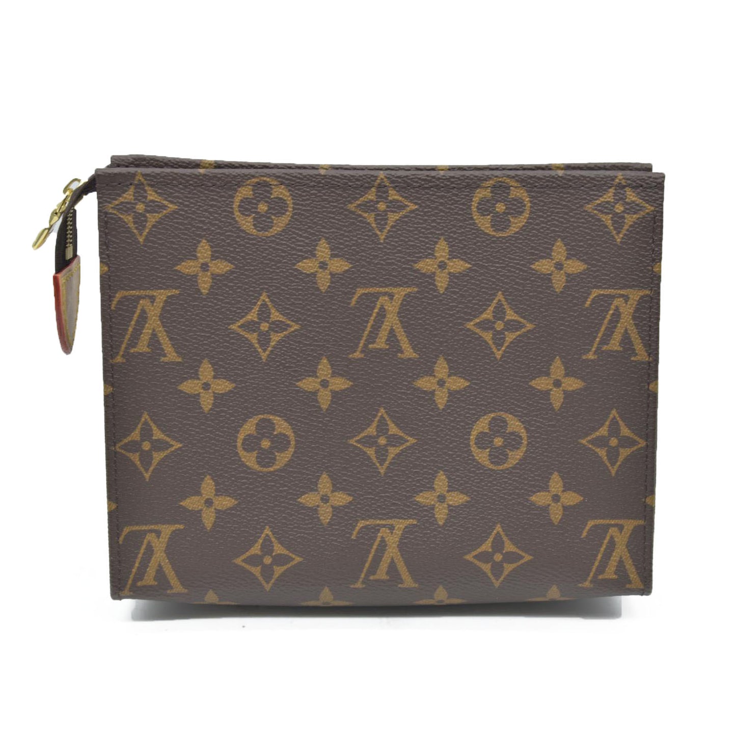 $1690 Louis Vuitton  Monogram Toiletry Pouch 19 Red