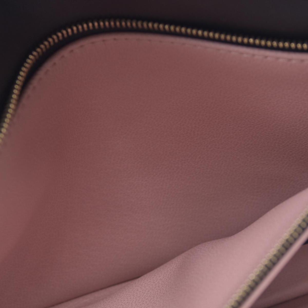 $3150 RFID Louis Vuitton Lambskin Embossed Monogram Pochette Coussin Black