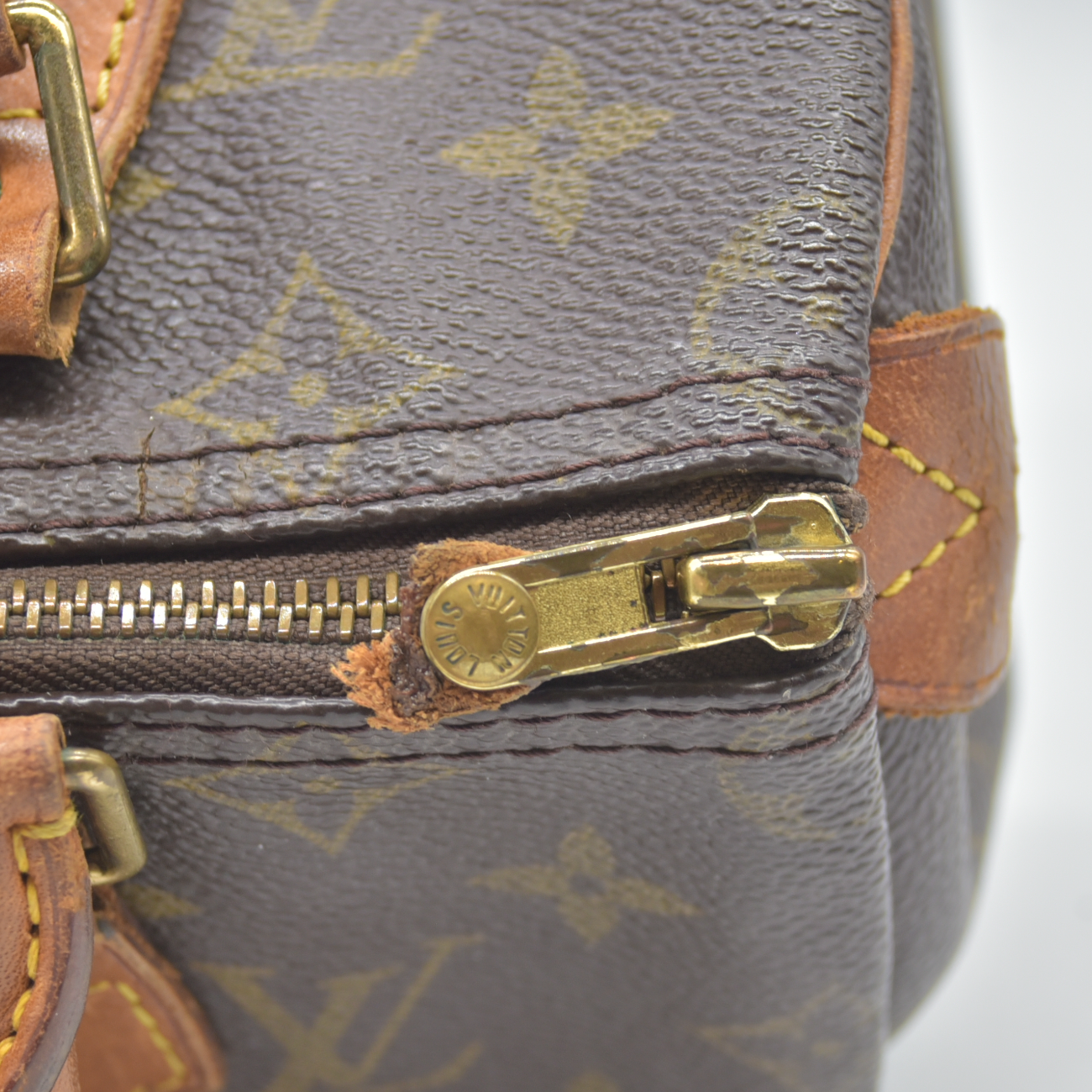 $1490 1995 Louis Vuitton LV Hand Bag Speedy 25 Brown Monogram SP1905