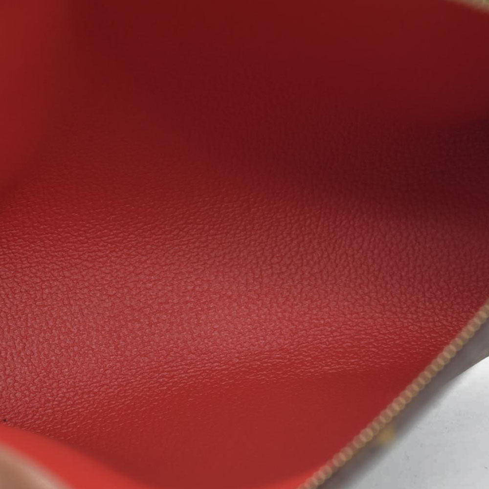 $1690 Louis Vuitton  Monogram Toiletry Pouch 19 Red