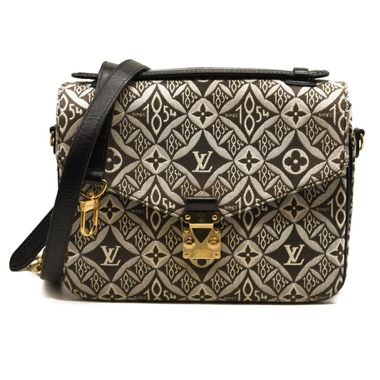 LOUIS VUITTON Jacquard Since 1854 Pochette Metis Grey