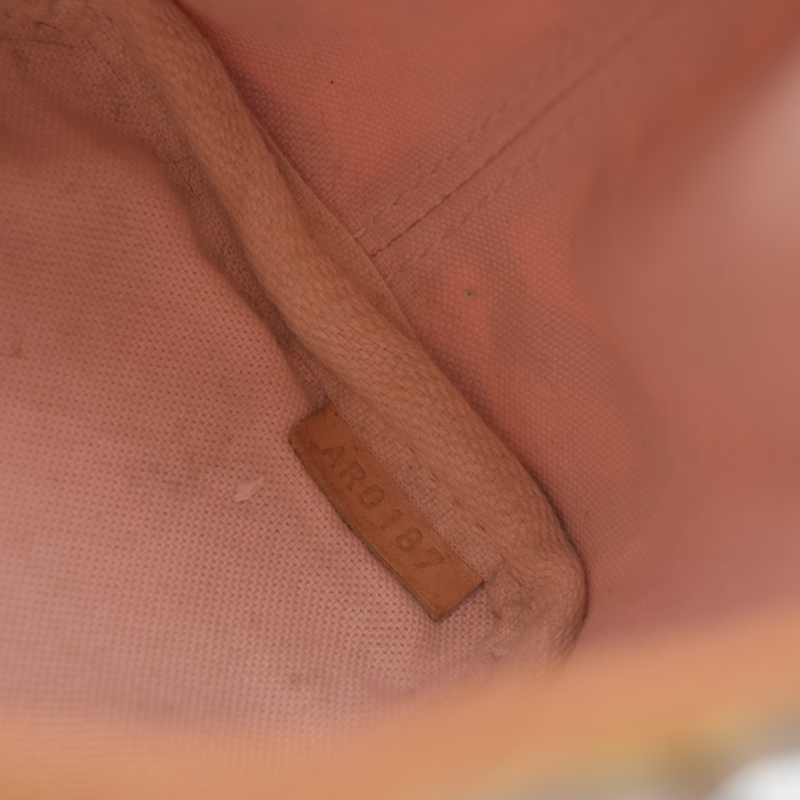 Louis Vuitton Damier Azur Tahitienne Nano Noe Rose Ballerine AR0187