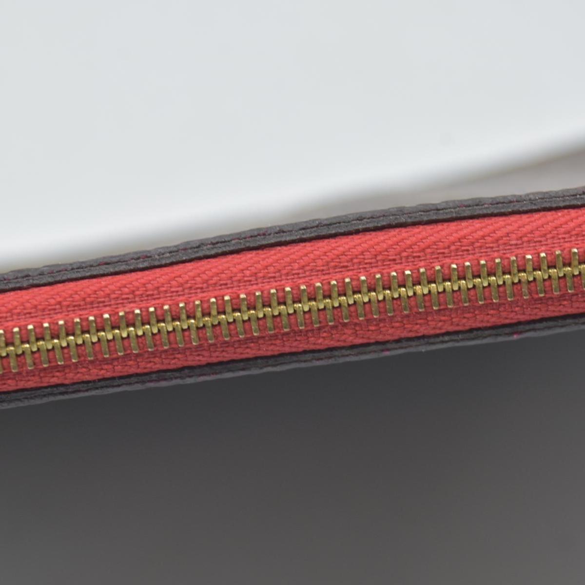$600 Louis Vuitton Neverfull MM Monogram Mid Size Cherry Red Pochette SD2149